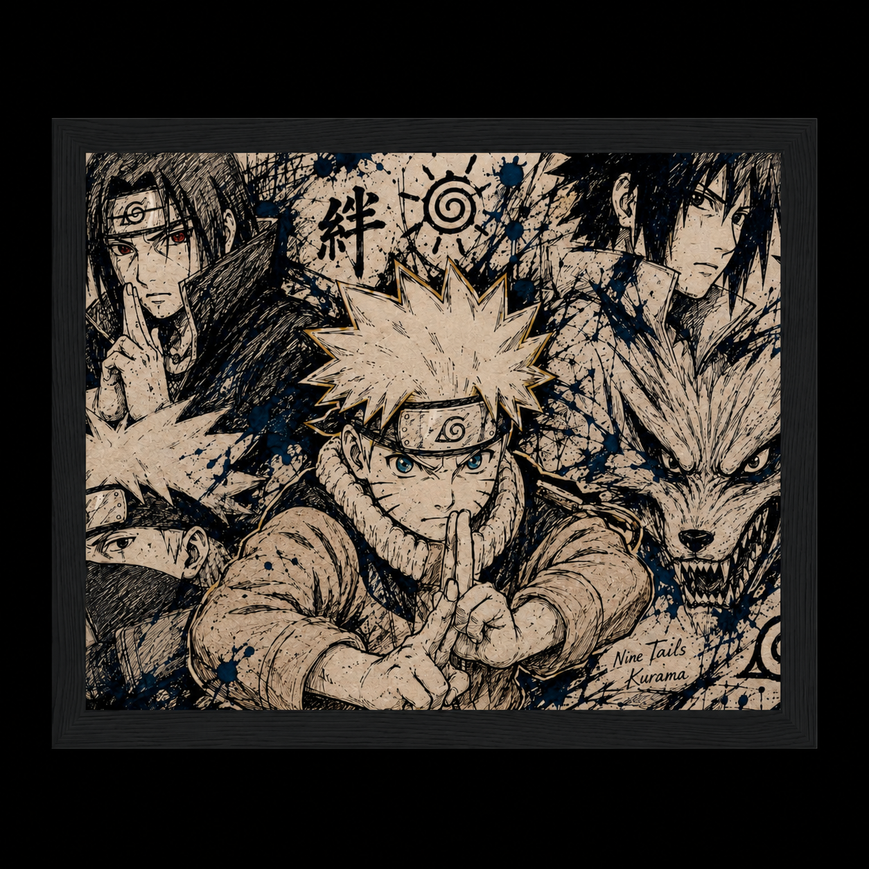 Framed Poster Naruto Design