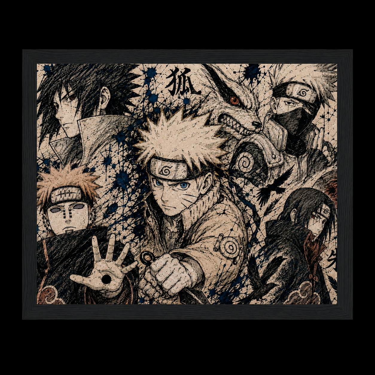 Framed Poster Naruto Design
